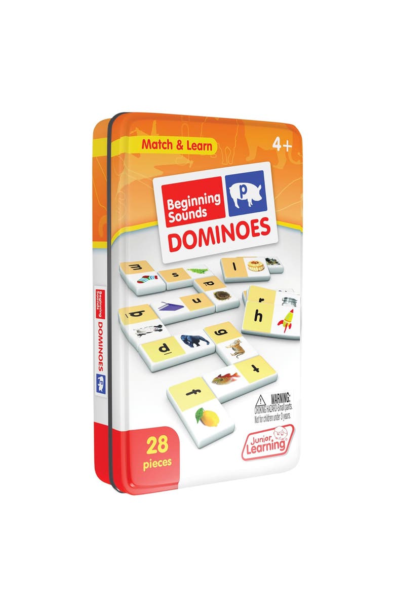 Junior Learning Beginning Sounds Dominoes, Main, color, Multicolored