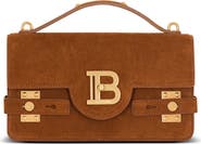 Balmain Suede B-Buzz Shoulder 24 bag