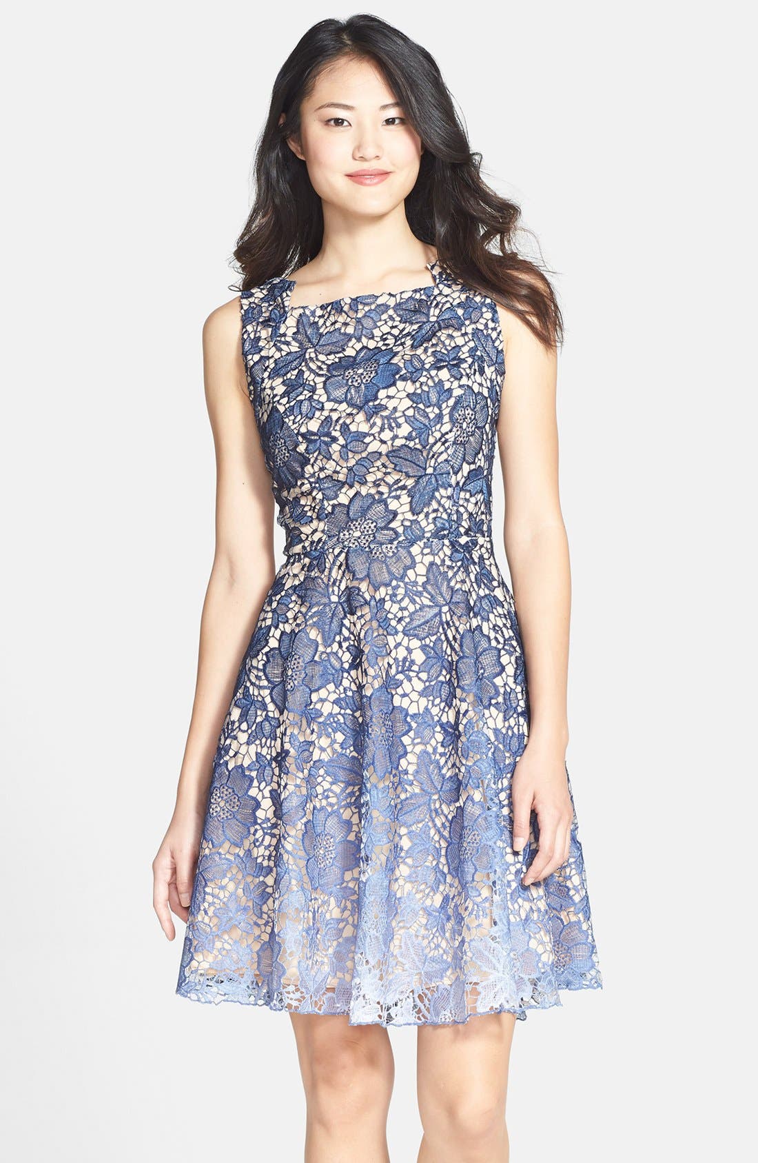 Eva Franco 'Futura' Ombré Lace Fit & Flare Dress (Women) | Nordstrom