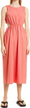Rails Yvette Cutout Organic Cotton Blend Midi Dress
