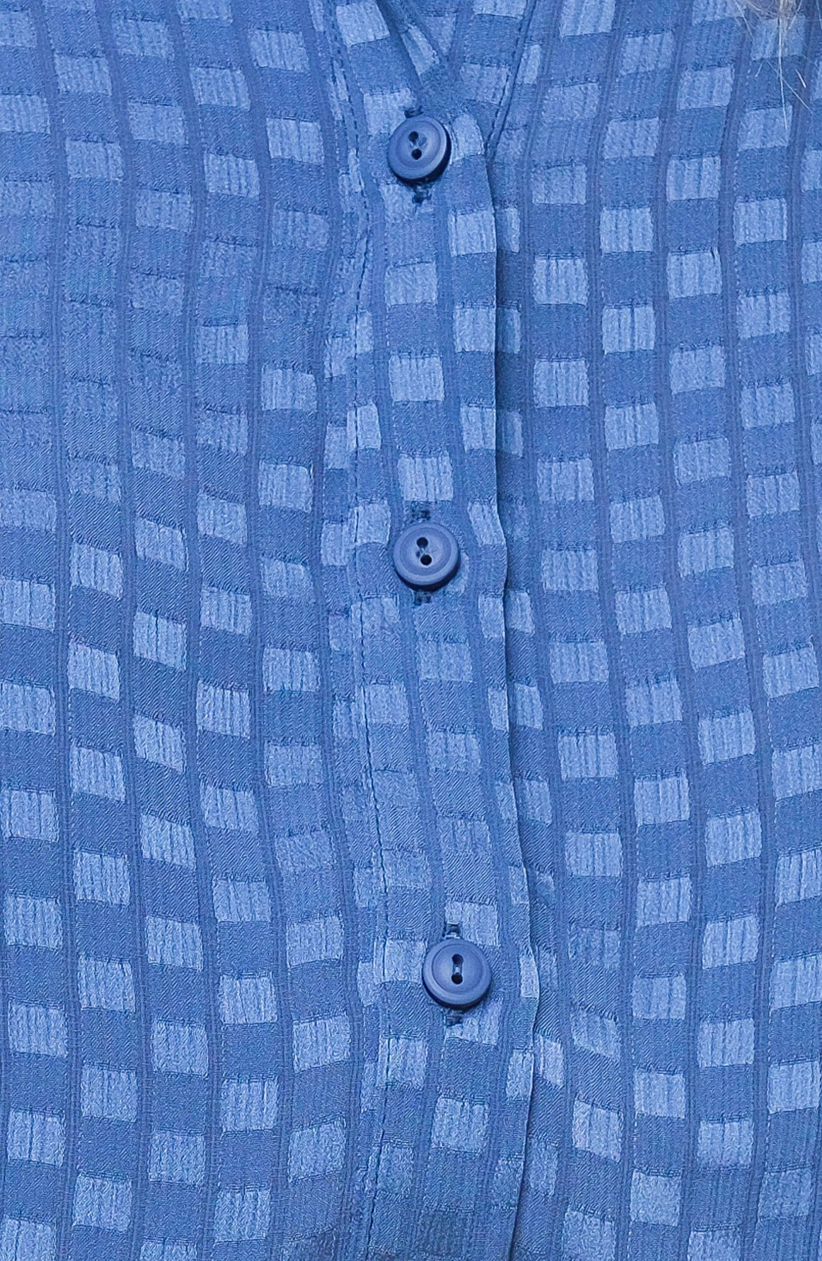 Checkered Long Sleeve Button-Up Shirt - image 2
