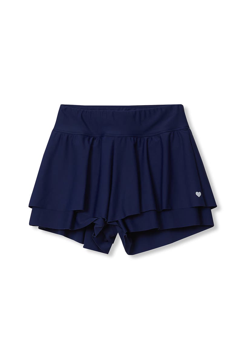 Girls Active Flutter Short, Main, color, Navy