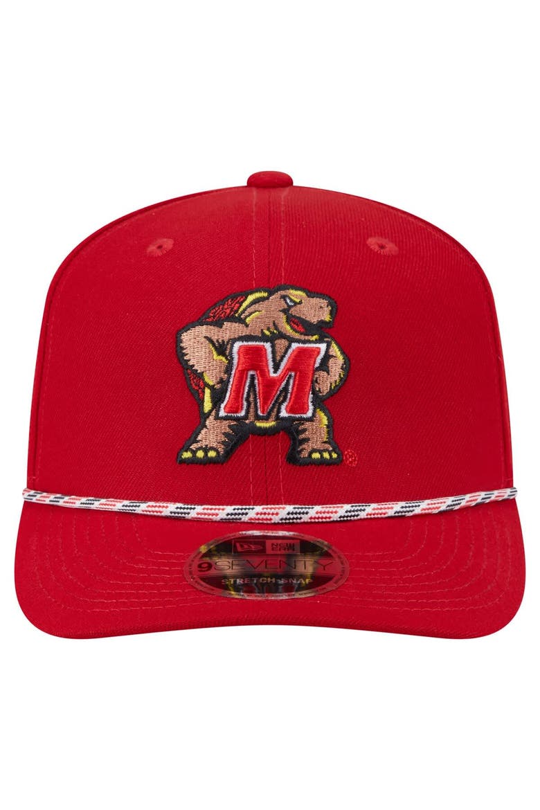 Men's New Era Red Maryland Terrapins Gameday Multi-Rope 9SEVENTY Stretch-Snap Hat, Alternate, color, Red
