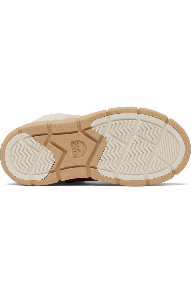 SOREL Kids' Explorer III Faux Fur Waterproof Slip-On Boot, Alternate, color, Tawny Buff/ Natural