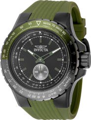 INVICTA Aviator Silicone Strap Watch