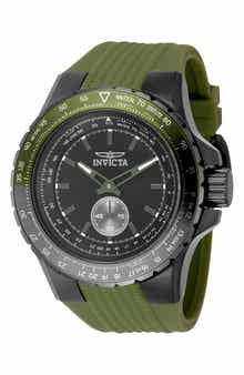 Aviator Silicone Strap Watch