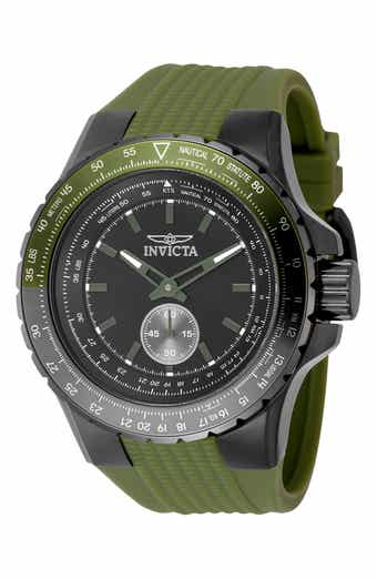 Aviator Silicone Strap Watch