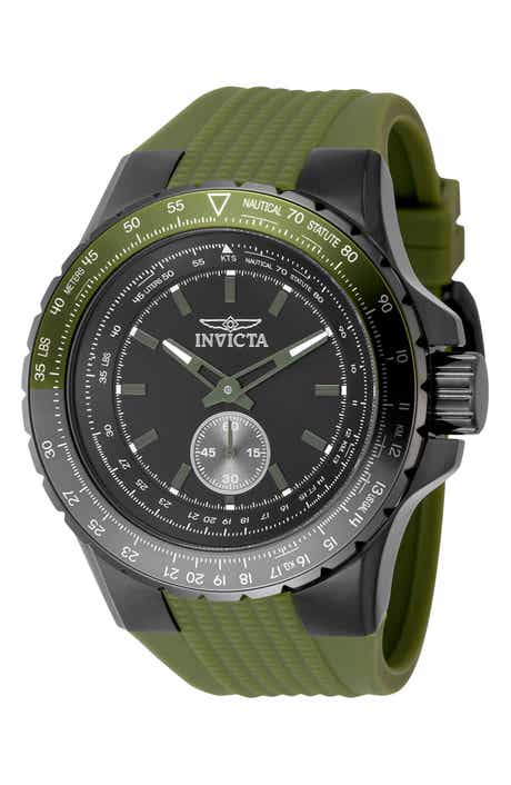 Aviator Silicone Strap Watch