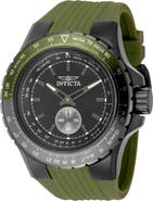 INVICTA Aviator Silicone Strap Watch
