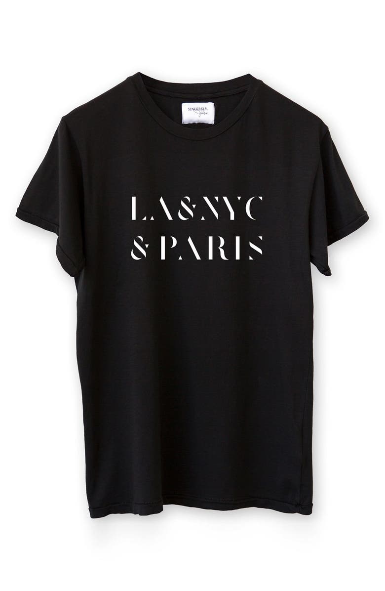 SINCERELY JULES 'Cities' Graphic Tee, Alternate, color, 