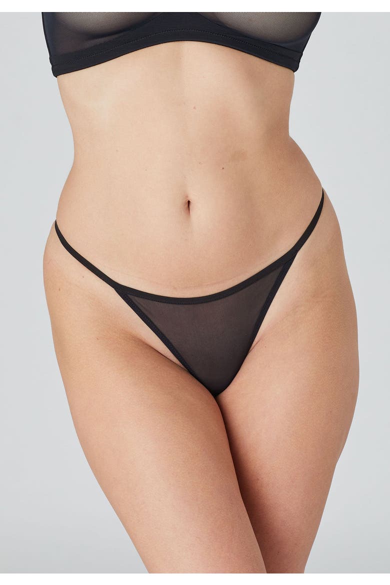 The String Thong, Alternate, color, BLACK