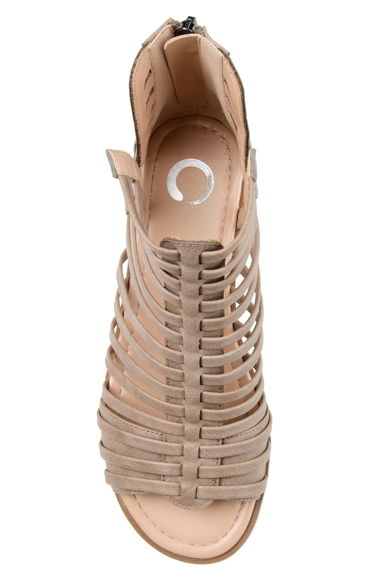 JOURNEE Delilah Sandal, Alternate, color, TAUPE