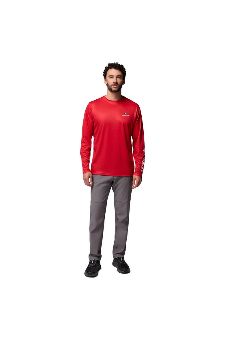 Men's Columbia  Red Georgia Bulldogs PHG Terminal Shot Long Sleeve T-Shirt, Alternate, color, Red