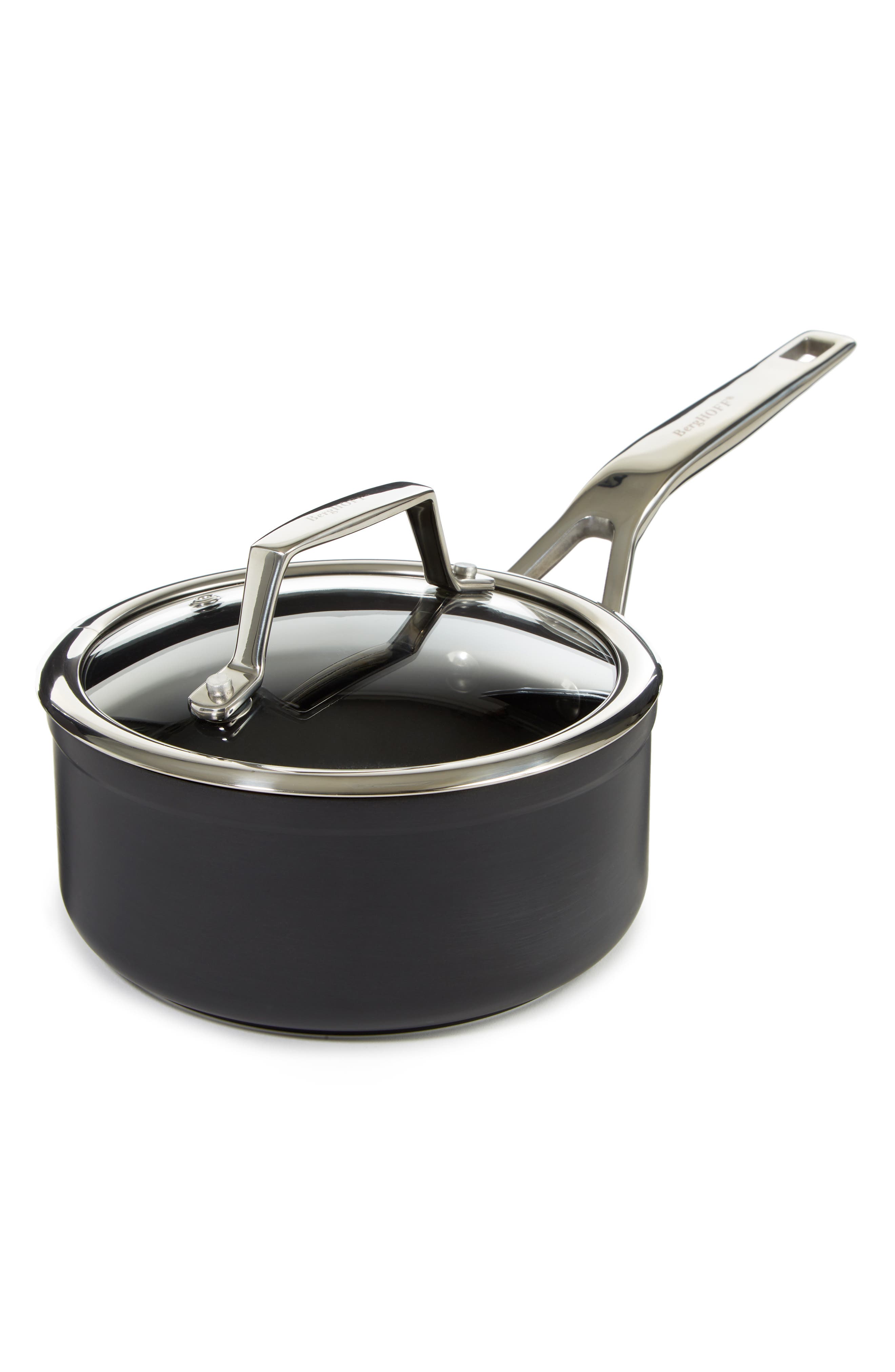 BergHOFF Essentials Hard Anodized 1.3-Quart Nonstick Covered Saucepan