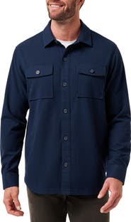 TravisMathew Wanna Bet Stretch Poplin Button-Up Shirt Jacket