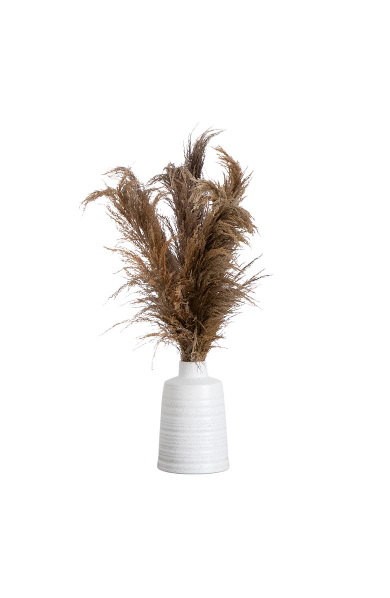 NEARLY NATURAL 30-in Dried Natural Pampas Arrangement in Ceramic Vase, Main, color, Green