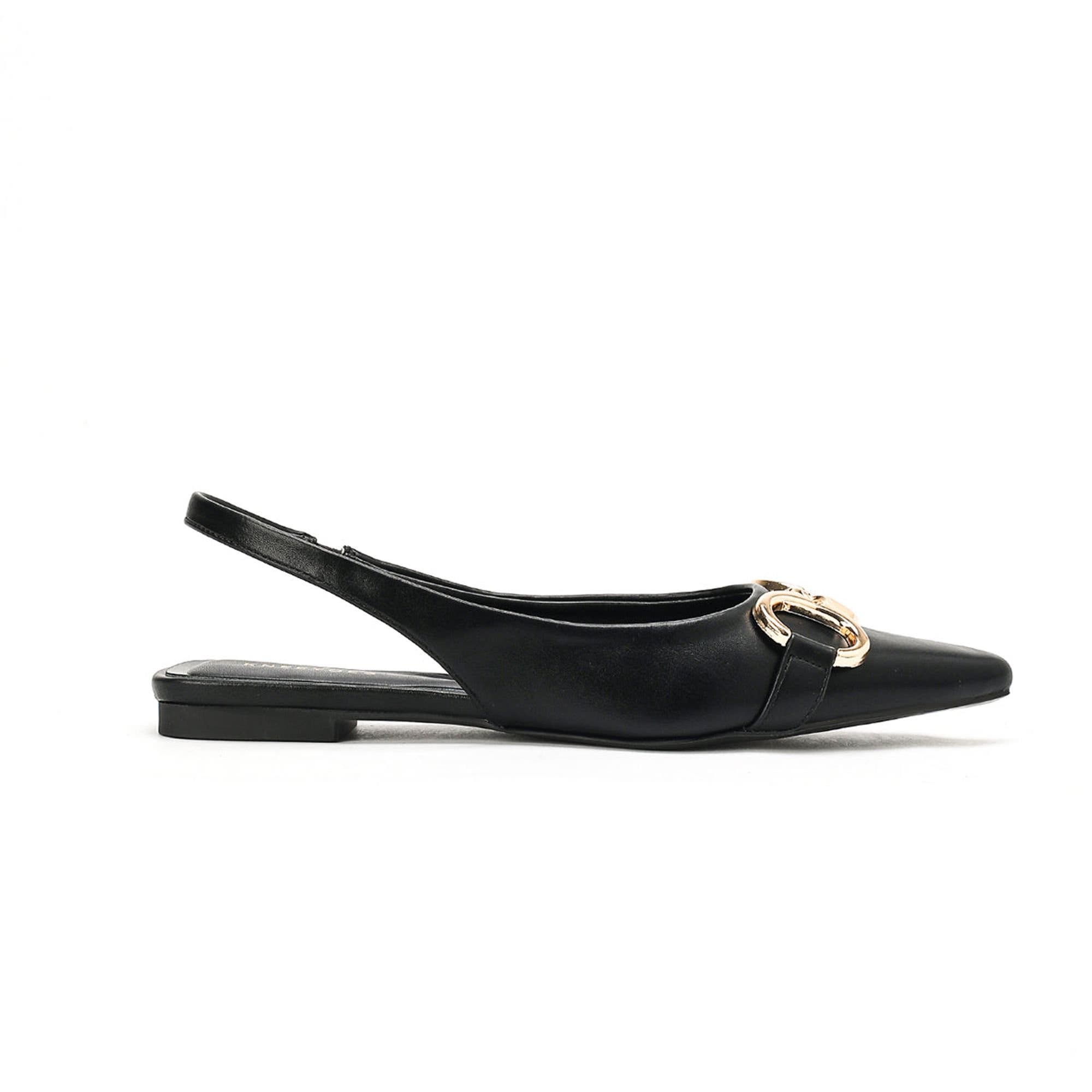 Daphne Slingback Flat, Alternate, color, Black