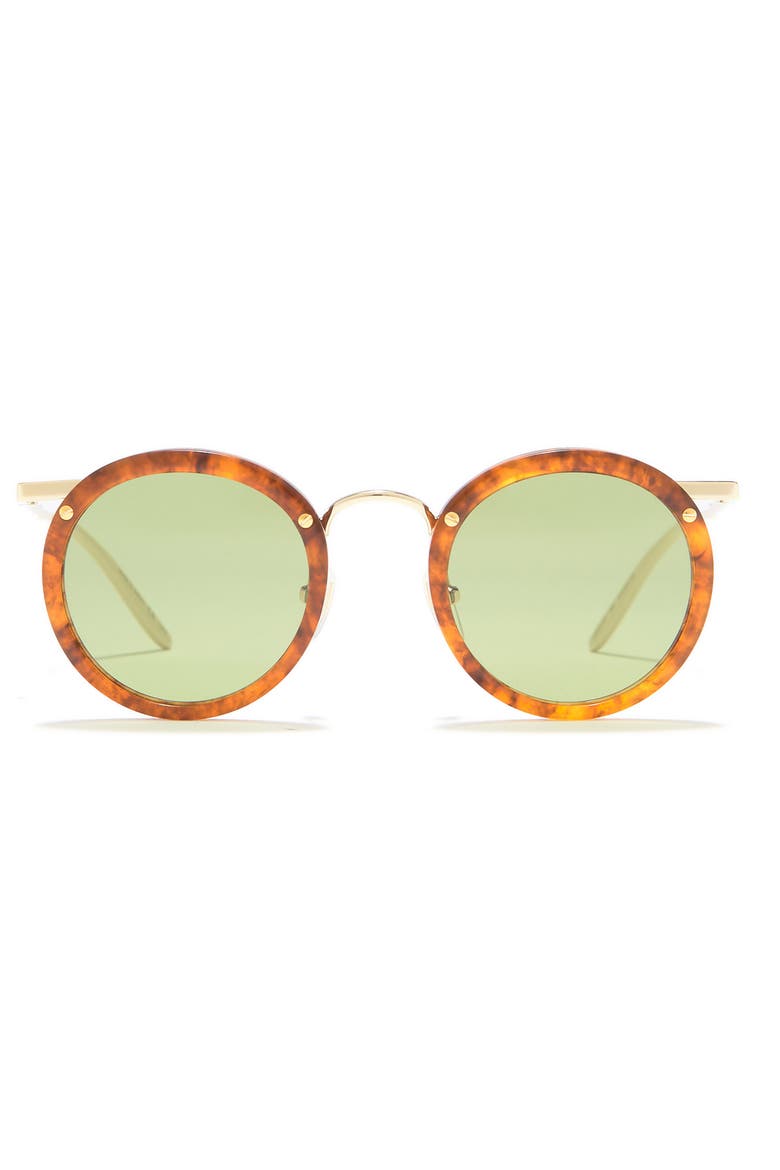 44mm Round Sunglasses, Main, color, HAVANA