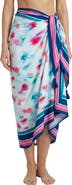 Change of Scenery Melanie Border Print Pareo Cover-Up