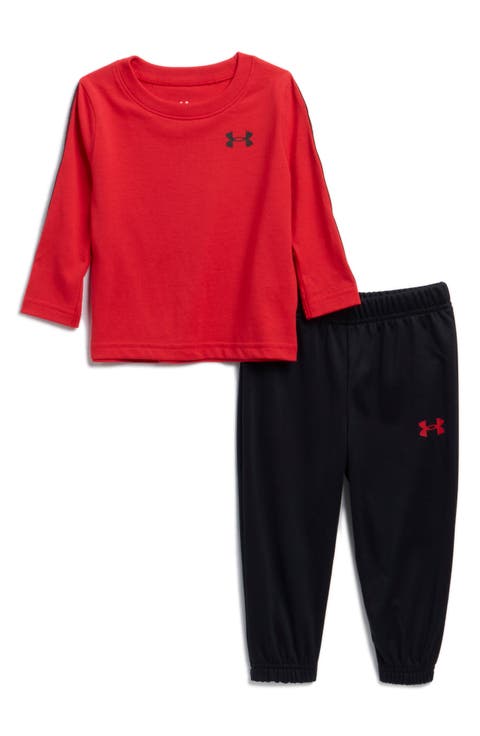 Logo Trim Long Sleeve T-Shirt & Pants Set
