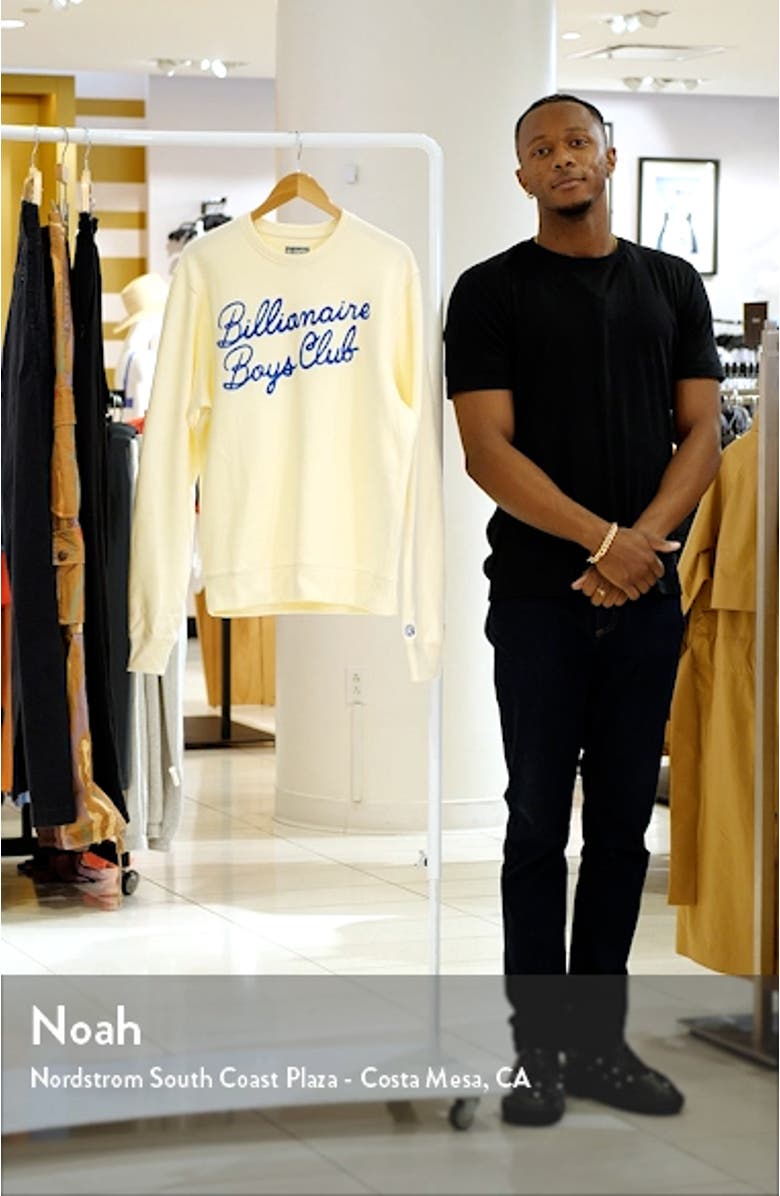 Signature Embroidered Cotton Graphic Sweatshirt, sales video thumbnail