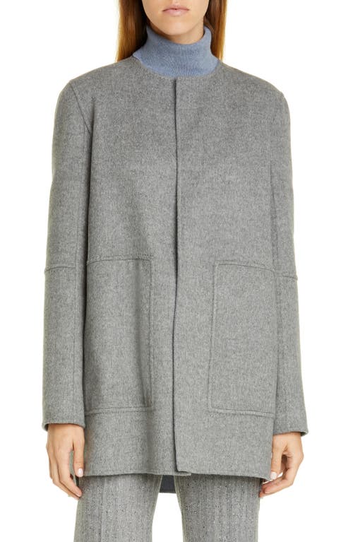 Lafayette 148 New York Rowena Reversible Double Face Jacket In Blue