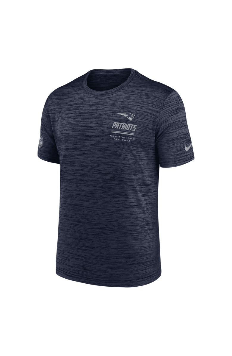 Nike Men's Nike Navy New England Patriots Sideline Double Covered Dri-FIT Velocity T-Shirt, Alternate, color, Navy