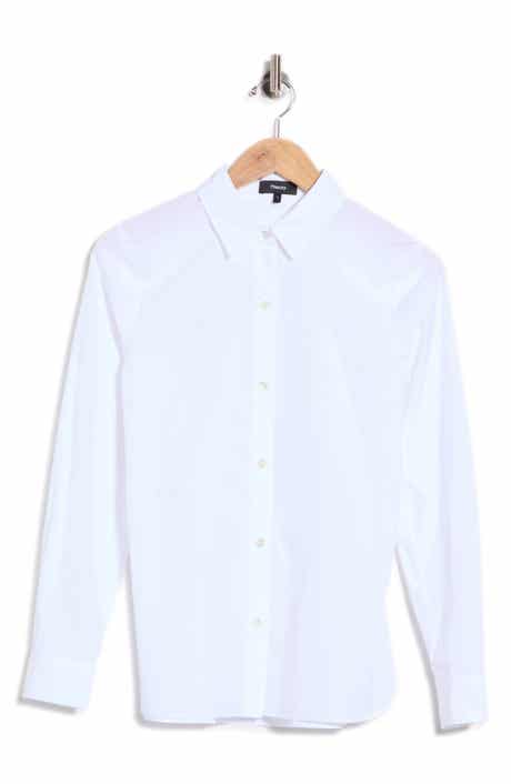 Fitted Long Sleeve Button Front Shirt