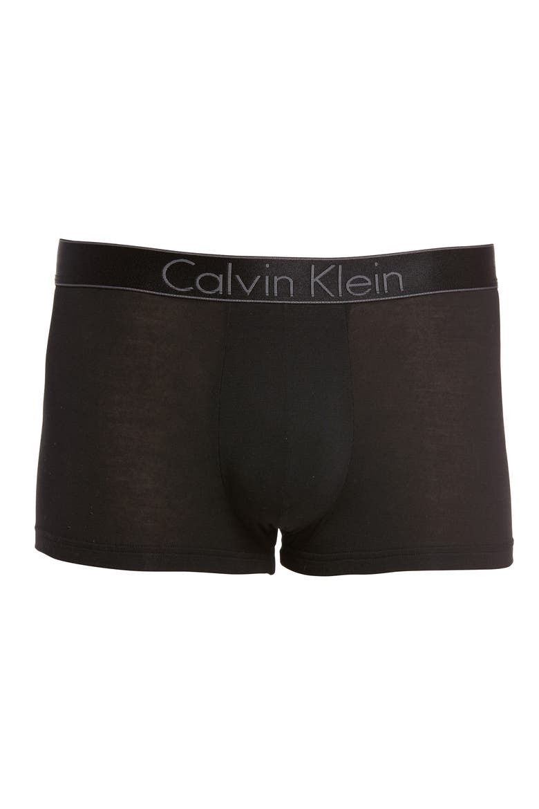 Modern Stretch Modal Trunks, Alternate, color, BLACK