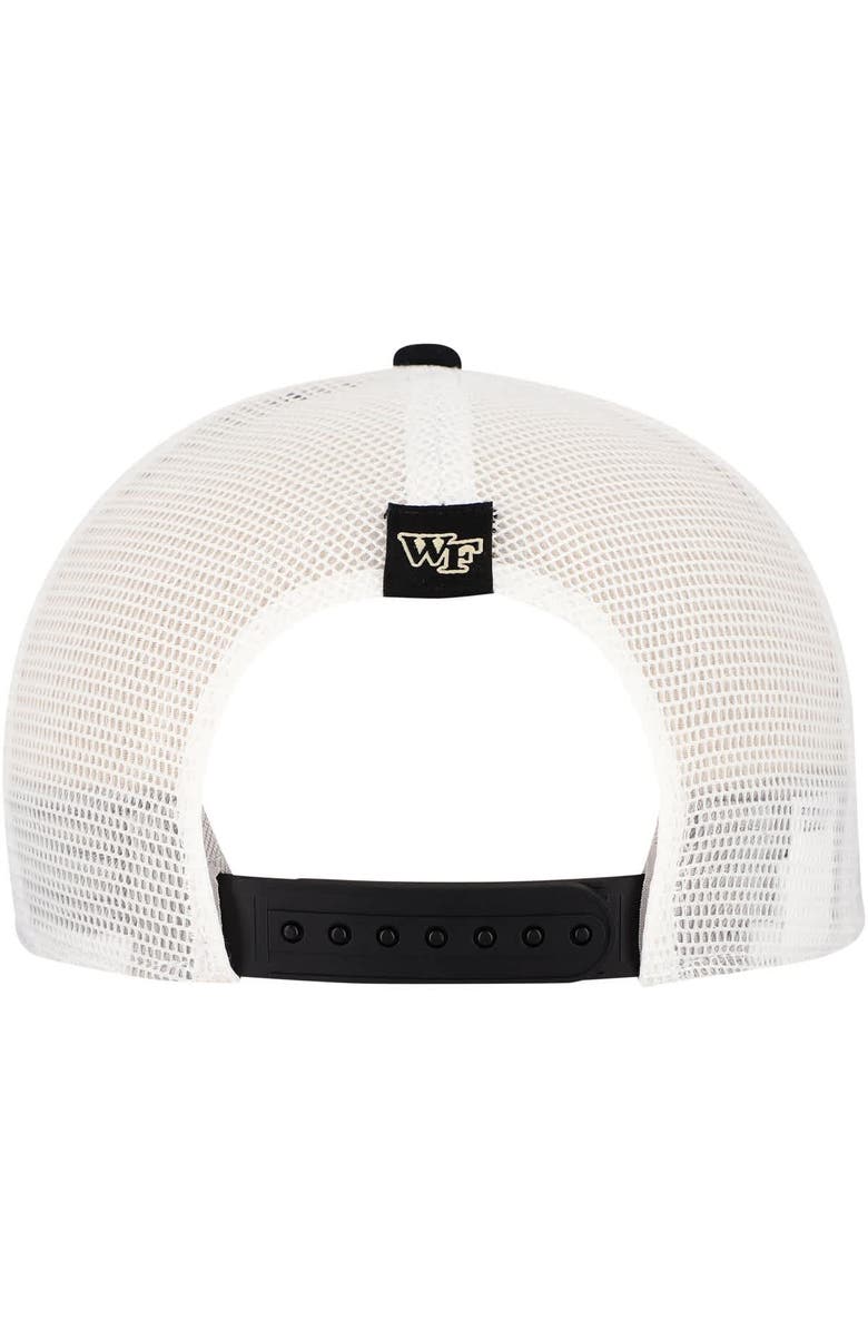 Nike Men's Nike Black Wake Forest Demon Deacons 2024/25 Sideline Rise Trucker Adjustable Hat, Alternate, color, 