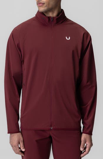 Asrv Aerotex Water Repellent Windbreaker Jacket In Burgundy
