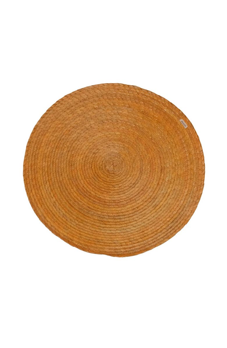 Coppermill Kitchen Palm Placemat Set of 4, Main, color, Mustard