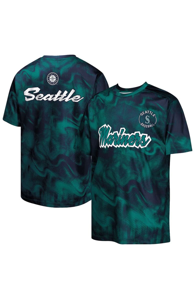 Outerstuff Youth Teal/Navy Seattle Mariners Pinch Hitter T-Shirt, Alternate, color, 