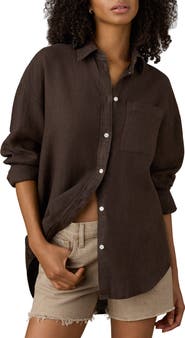 Faherty Laguna Linen Button-Up Shirt