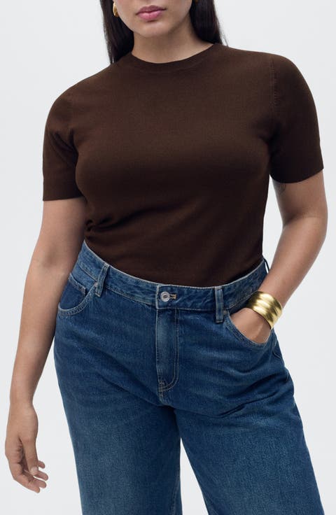 Short Sleeve Sweater (Regular & Plus)