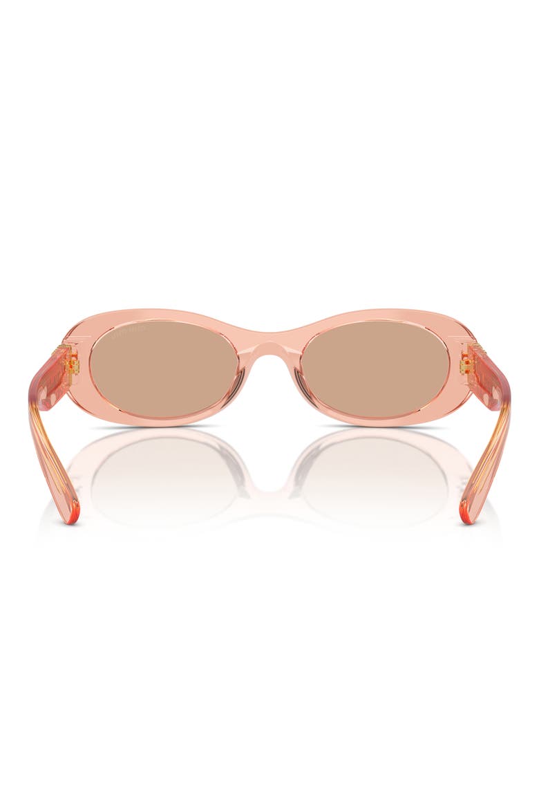 50mm Oval Sunglasses, Alternate, color, BROWN