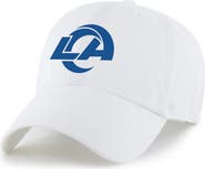 '47 Men's '47 White Los Angeles Rams Primary Logo Clean Up Adjustable Hat