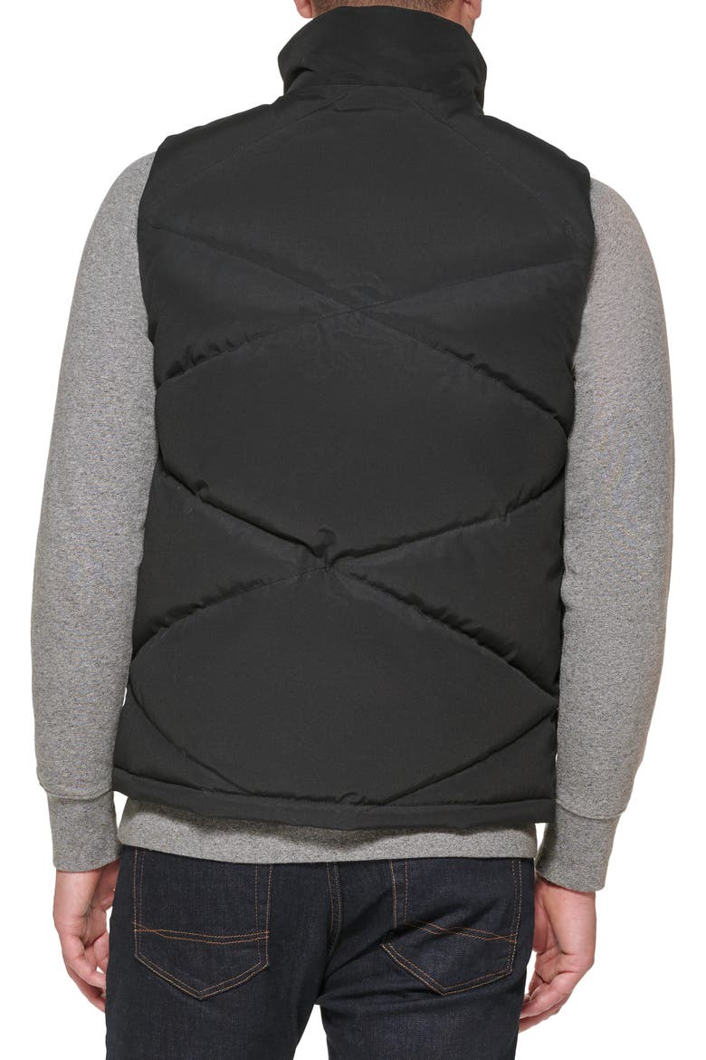 Quilted Puffer Vest, Alternate, color, BLACK