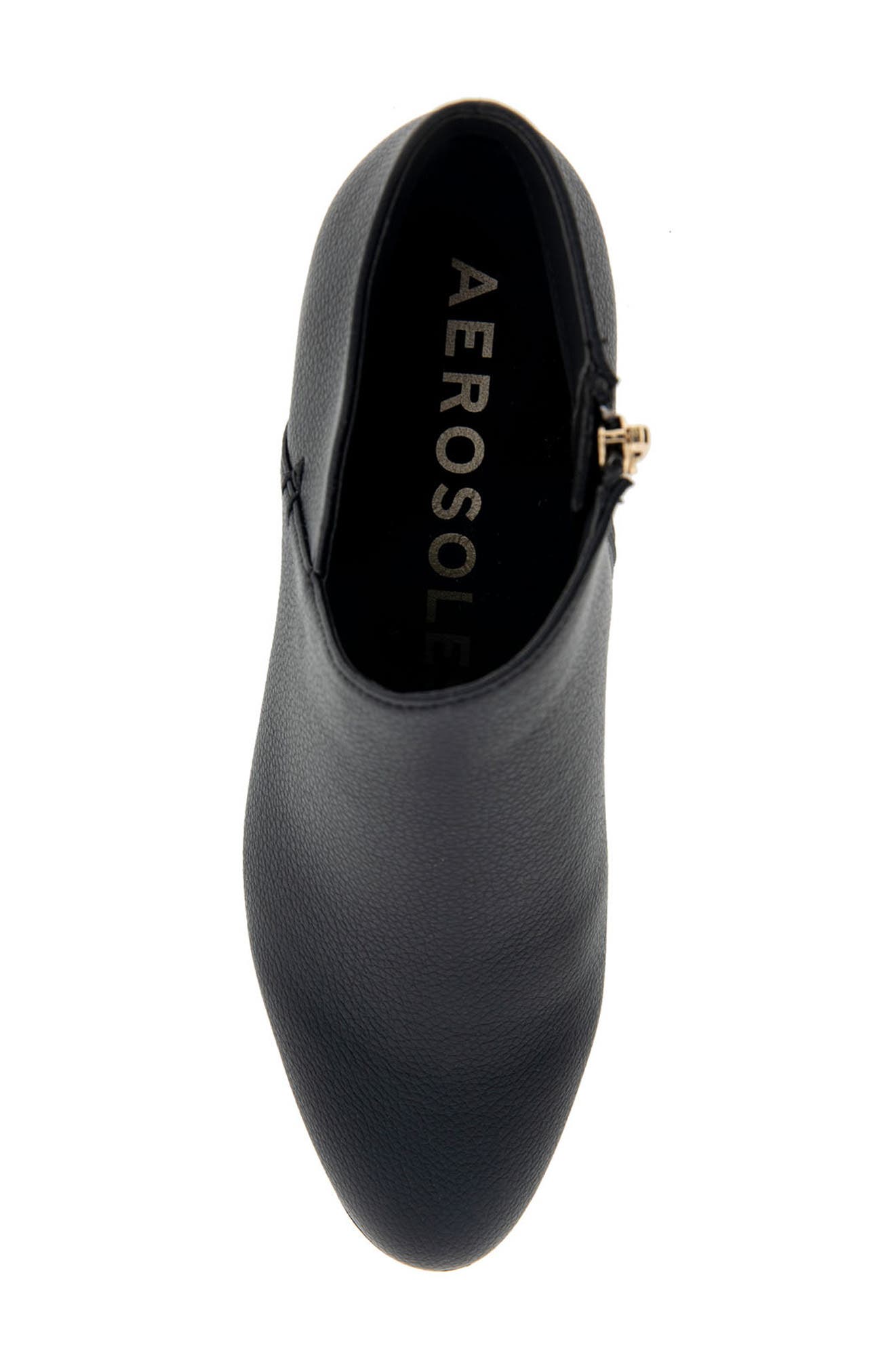 Aerosoles Cayu Almond toe Bootie, Alternate, color, Black