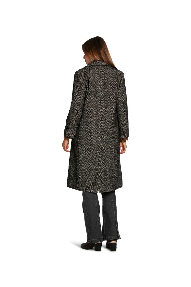 Wherever I Go Tweed Coat, Alternate, color, Black