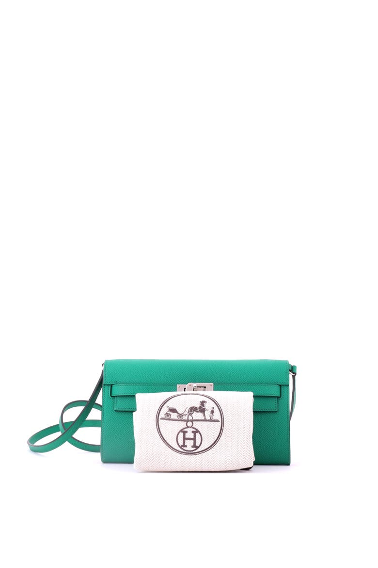 Kelly To Go Wallet Epsom, Alternate, color, Vert Jade