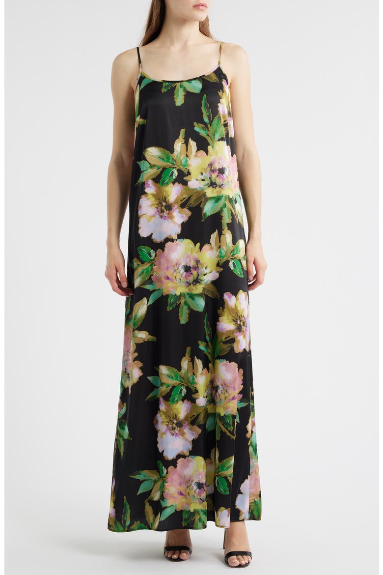 julia jordan tie mock neck organza satin overlay dress Julia Jordan Organza Gown