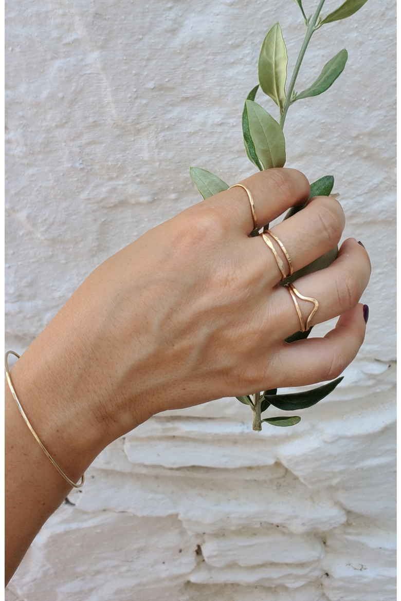 Wave Ring, Alternate, color, 14K Yellow Gold