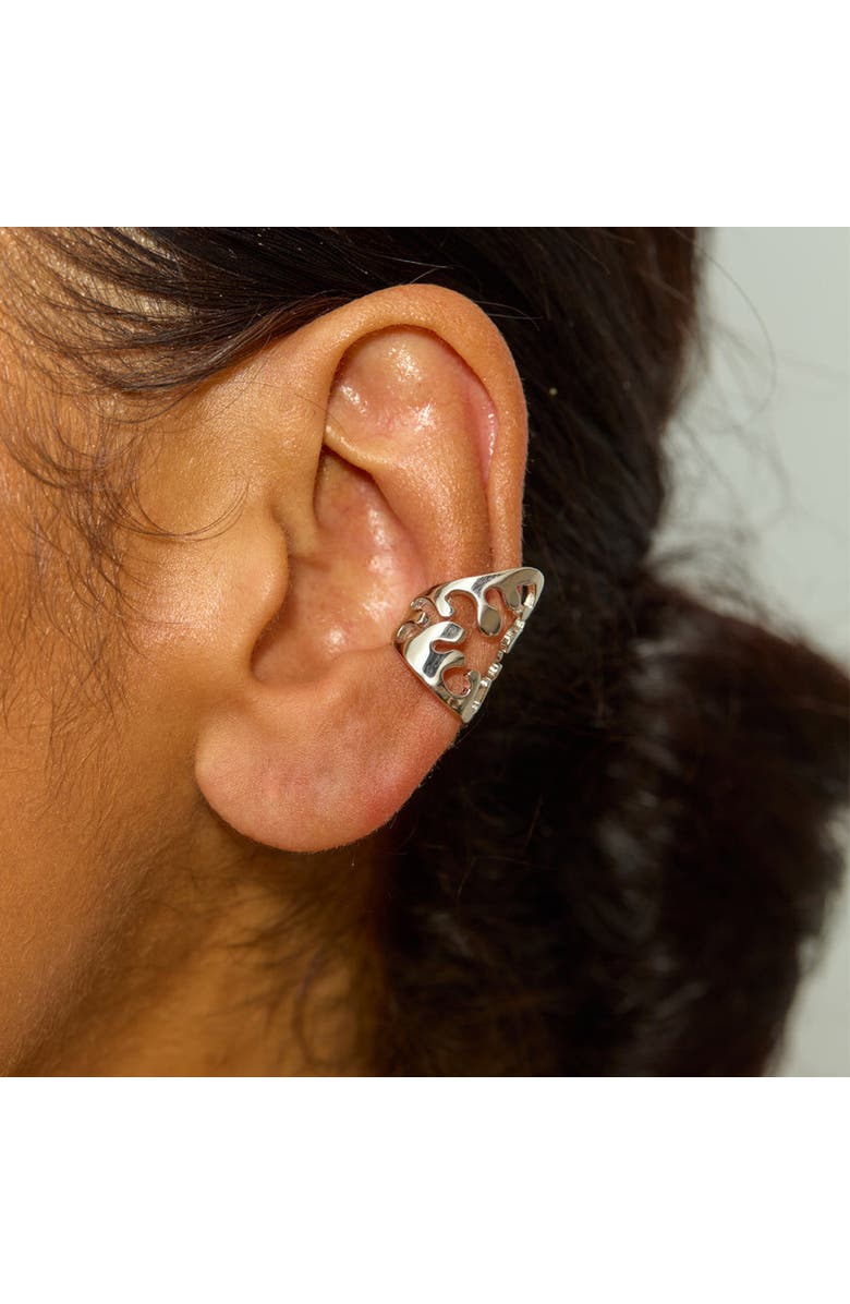 Lucy Quartermaine Open Splash Ear Cuff, Alternate, color, Sterling Silver