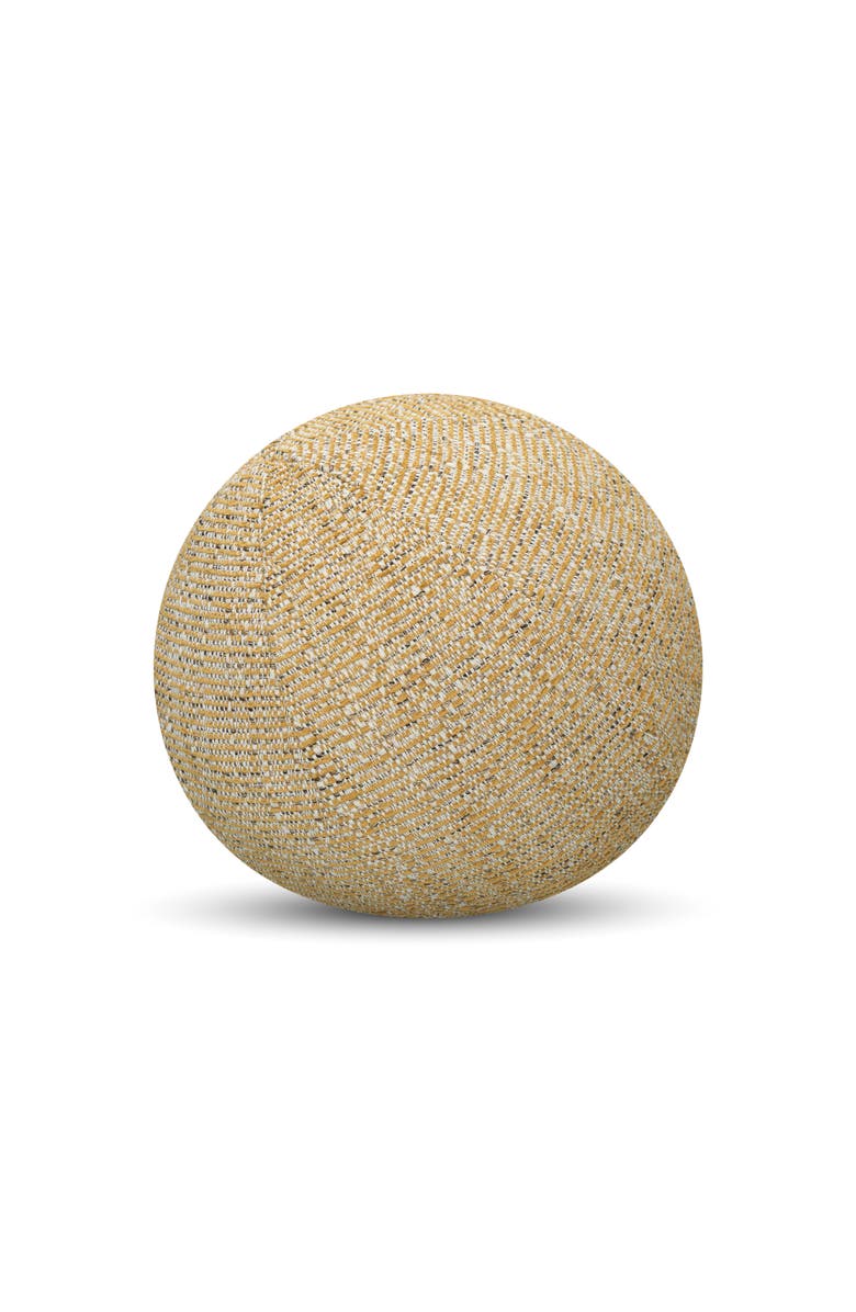 Elaine Smith Golden Hour Indoor & Outdoor Woven Accent Orb Pillow, Main, color, Golden