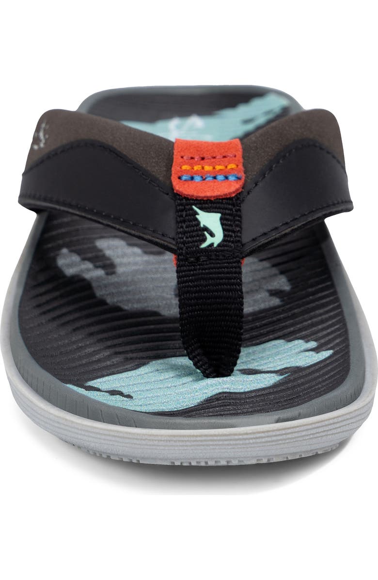 Salt Life Kids' The Dune Flip Flop, Alternate, color, Black