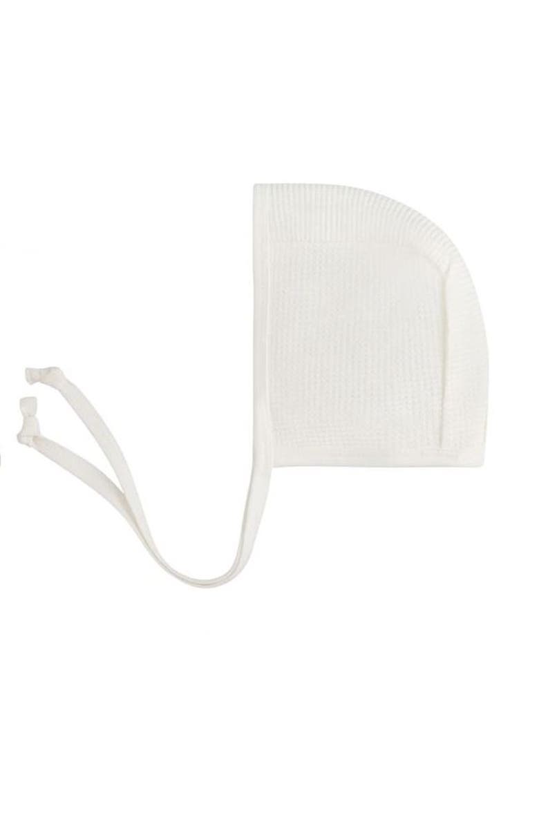 Ely's & Co. Embroidered Collar Collection - Bodysuit + Overalls + Bonnet, Alternate, color, Ivory Boy