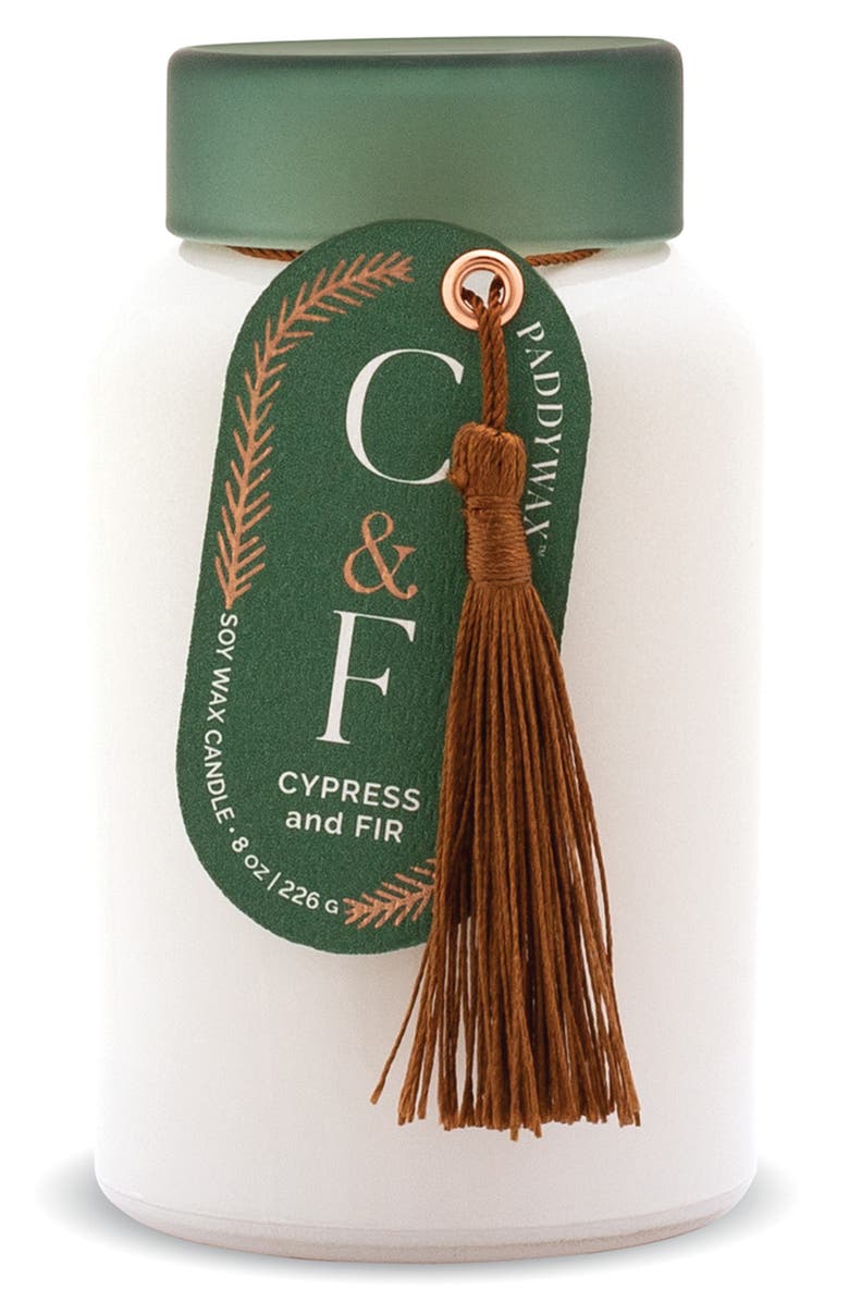 Paddywax Cypress & Fir Lolli Glass Candle, Main, color, 