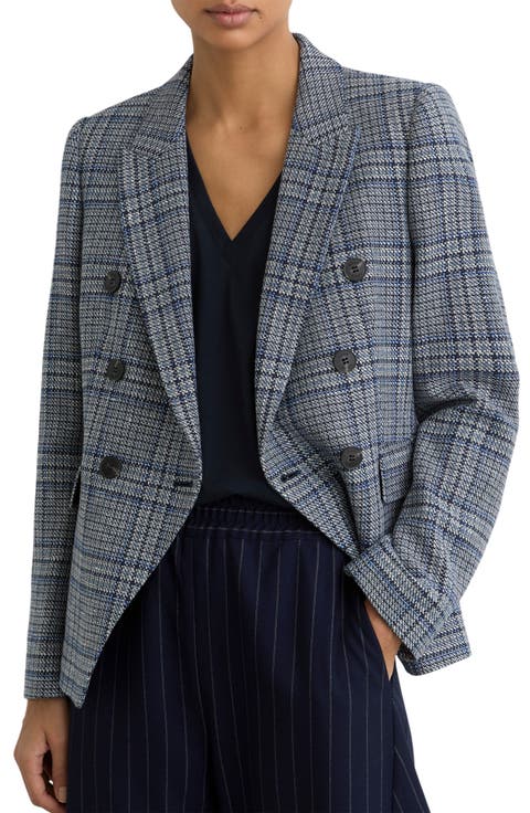 Larissa Plaid Double Breasted Jacket