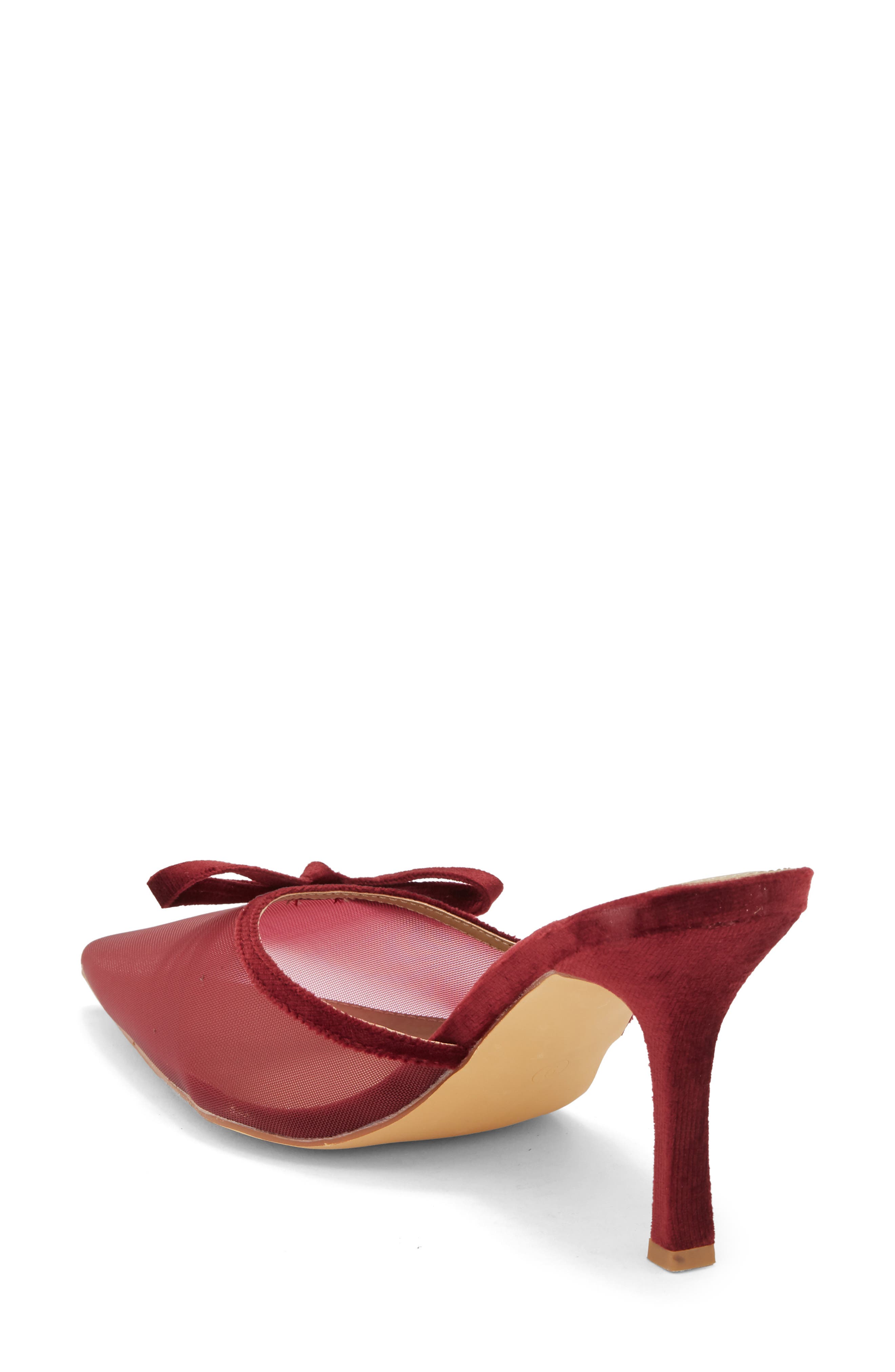 Lavon Pointed Toe Mule, Alternate, color, RED